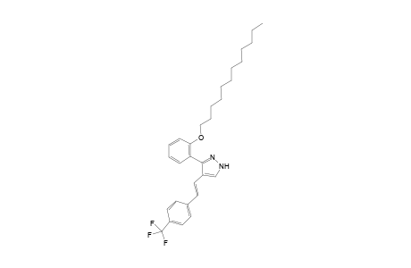 (E)-3-(2-Dodecyloxyphenyl)-4-(4-trifluoromethylstyryl)-1H-pyrazole