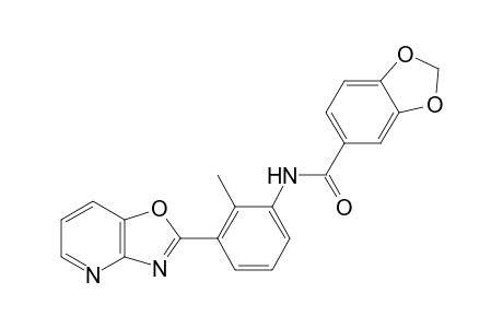 Benzo[1,3]dioxole-5-carboxylic acid, (2-methyl-3-oxazolo[4,5-b]pyridin-2-ylphenyl)amide