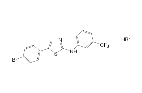 5-(p-bromophenyl)-2-(alpha,alpha,alpha-trifluoro-m-toluidino)thiazole, monohydrochloride