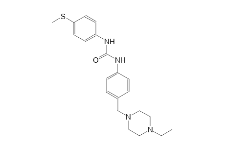 urea, N-[4-[(4-ethyl-1-piperazinyl)methyl]phenyl]-N'-[4-(methylthio)phenyl]-