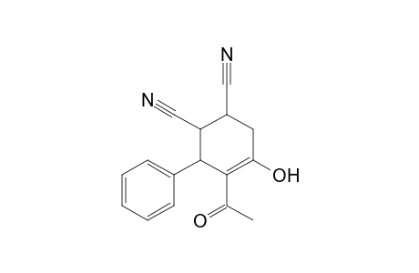 1-Hydroxy-2-acetyl-3-phenylcyclohexene-4,5-dicarbonitrile