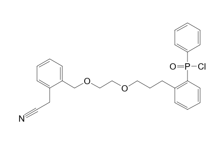 ORTHO-(3-(2'-((ORTHO'-CYANOMETHYL)-PHENYL)-METHOXY)-ETHOXYLPROPYL)-PHENYL-PHENYL-PHOSPHINIC-CHLORIDE
