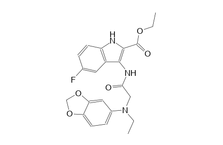 ethyl 3-({[1,3-benzodioxol-5-yl(ethyl)amino]acetyl}amino)-5-fluoro-1H-indole-2-carboxylate