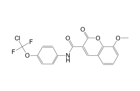 2H-1-benzopyran-3-carboxamide, N-[4-(chlorodifluoromethoxy)phenyl]-8-methoxy-2-oxo-