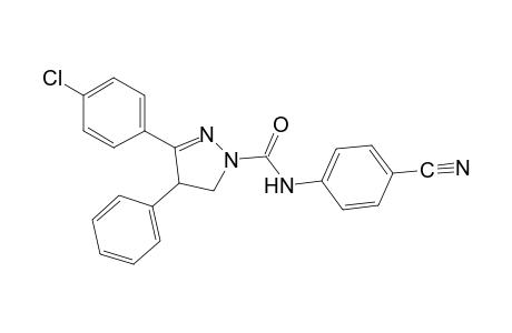 3-(p-chlorophenyl)-4'-cyano-4-phenyl-2-pyrazoline-1-carboxanilide