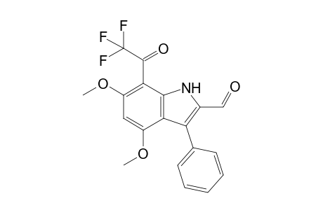 4,6-Dimethoxy-3-phenyl-7-trifluoroacetylindole-2-carbaldehyde
