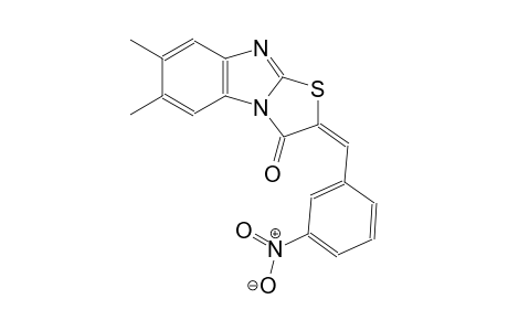 (2E)-6,7-dimethyl-2-(3-nitrobenzylidene)[1,3]thiazolo[3,2-a]benzimidazol-3(2H)-one