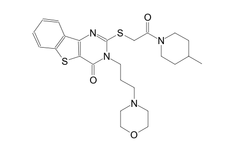 2-{[2-(4-methyl-1-piperidinyl)-2-oxoethyl]sulfanyl}-3-[3-(4-morpholinyl)propyl][1]benzothieno[3,2-d]pyrimidin-4(3H)-one