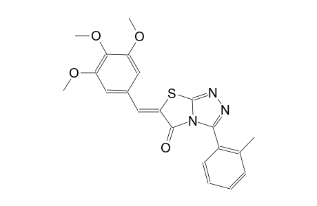 (6Z)-3-(2-methylphenyl)-6-(3,4,5-trimethoxybenzylidene)[1,3]thiazolo[2,3-c][1,2,4]triazol-5(6H)-one