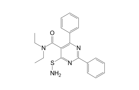 5-Pyrimidinecarboxamide, 4-(aminothio)-N,N-diethyl-2,6-diphenyl-