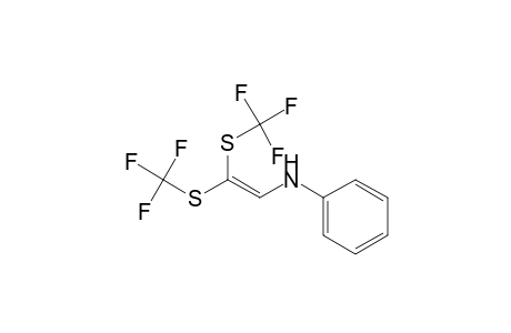 2,2-bis(trifluoromethylthio)vinyl-phenyl-amine