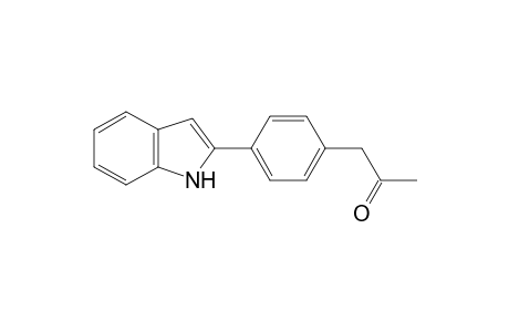 1-(4-(1H-indol-2-yl)phenyl)propan-2-one