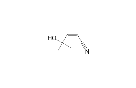 2-Pentenenitrile, 4-hydroxy-4-methyl-