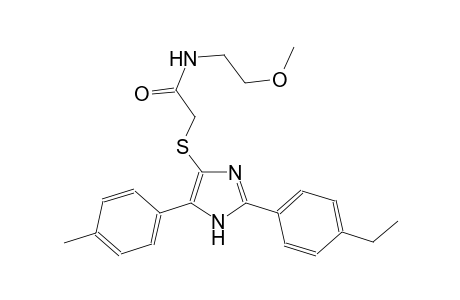 acetamide, 2-[[2-(4-ethylphenyl)-5-(4-methylphenyl)-1H-imidazol-4-yl]thio]-N-(2-methoxyethyl)-