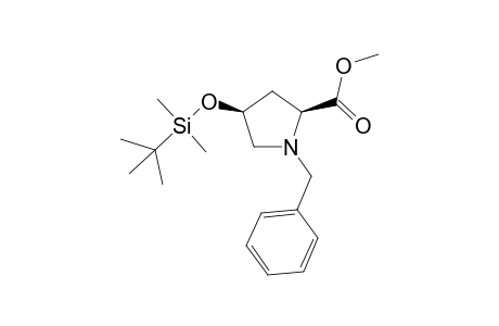 (2S,4S)-methyl N,1-benzyl-4-(tert-butyldimethylsilyloxy)pyrrolidine-2-carboxylate