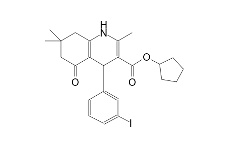 cyclopentyl 4-(3-iodophenyl)-2,7,7-trimethyl-5-oxo-1,4,5,6,7,8-hexahydro-3-quinolinecarboxylate