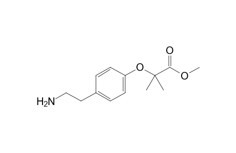 Methyl 2-[4-(2-amino-ethyl)phenoxy]-2-methyl-propanoate
