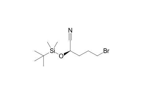 (2R)-5-bromanyl-2-[tert-butyl(dimethyl)silyl]oxy-pentanenitrile