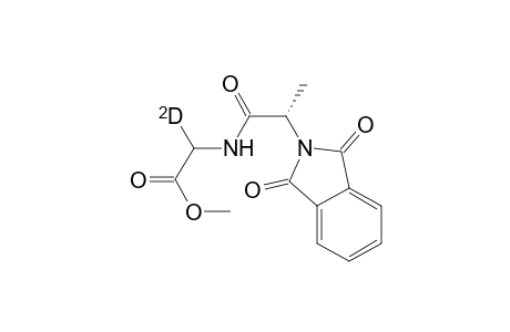 N-phthaloylalanyl-.alpha.-deuterioglycine Methyl Ester