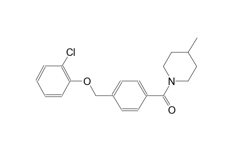 1-{4-[(2-chlorophenoxy)methyl]benzoyl}-4-methylpiperidine
