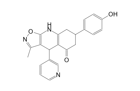 isoxazolo[5,4-b]quinolin-5(6H)-one, 4,7,8,9-tetrahydro-7-(4-hydroxyphenyl)-3-methyl-4-(3-pyridinyl)-