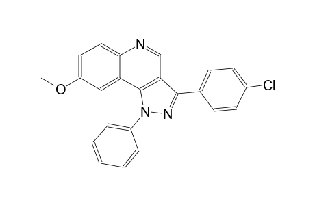 1H-pyrazolo[4,3-c]quinoline, 3-(4-chlorophenyl)-8-methoxy-1-phenyl-