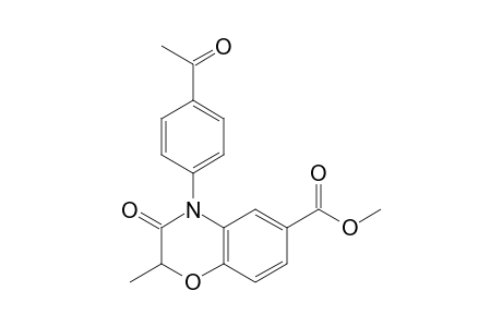 Methyl 4-(4-Acetylphenyl)-2-methyl-3-oxo-3,4-dihydro-2H-1,4-benzoxazine-6-carboxylate