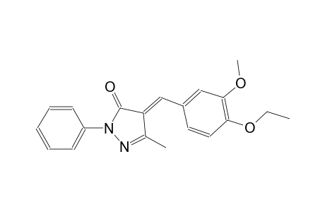(4E)-4-(4-Ethoxy-3-methoxybenzylidene)-5-methyl-2-phenyl-2,4-dihydro-3H-pyrazol-3-one