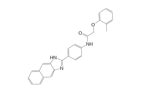 acetamide, 2-(2-methylphenoxy)-N-[4-(1H-naphtho[2,3-d]imidazol-2-yl)phenyl]-