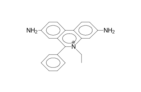 3,8-Diamino-5-ethyl-6-phenyl-phenanthridinium cation