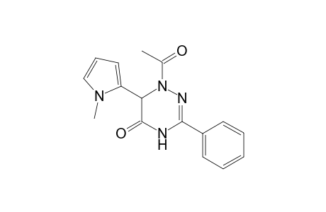 1-Acetyl-3-phenyl-6-(N-methylpyrrol-2'-yl)-1,2,4-triazin-5(2H)-one