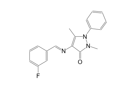4-{[(E)-(3-fluorophenyl)methylidene]amino}-2,5-dimethyl-1-phenyl-1,2-dihydro-3H-pyrazol-3-one