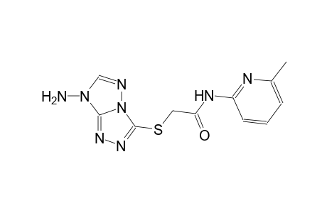 2-[(7-amino-7H-[1,2,4]triazolo[4,3-b][1,2,4]triazol-3-yl)sulfanyl]-N-(6-methyl-2-pyridinyl)acetamide