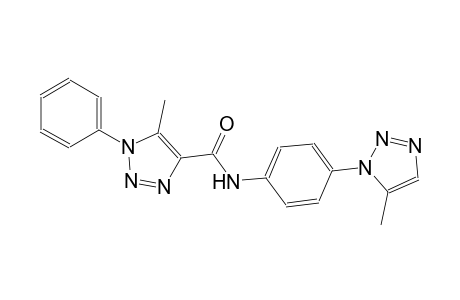 1H-1,2,3-triazole-4-carboxamide, 5-methyl-N-[4-(5-methyl-1H-1,2,3-triazol-1-yl)phenyl]-1-phenyl-