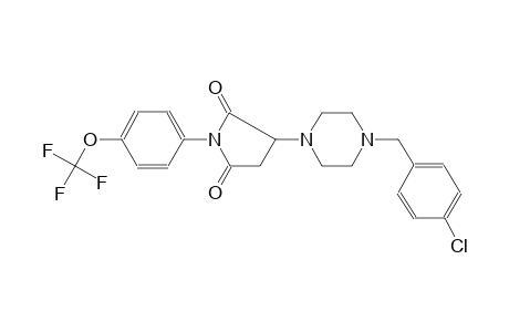 3-[4-(4-chlorobenzyl)piperazino]-1-[4-(trifluoromethoxy)phenyl]pyrrolidine-2,5-quinone