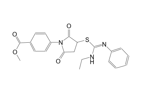 methyl 4-(3-{[(E)-(ethylamino)(phenylimino)methyl]sulfanyl}-2,5-dioxo-1-pyrrolidinyl)benzoate