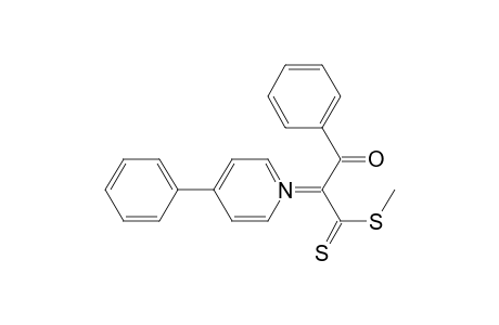 (Z)-3-(methylthio)-1-phenyl-2-(4-phenyl-1-pyridin-1-iumyl)-3-sulfanylidene-1-propen-1-olate