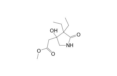 (4,4-Diethyl-3-hydroxy-5-oxo-pyrrolidin-3-yl)acetic acid, methyl ester