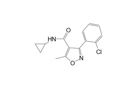 3-(2-chlorophenyl)-N-cyclopropyl-5-methyl-4-isoxazolecarboxamide