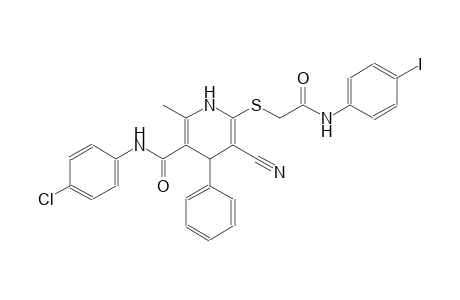 3-pyridinecarboxamide, N-(4-chlorophenyl)-5-cyano-1,4-dihydro-6-[[2-[(4-iodophenyl)amino]-2-oxoethyl]thio]-2-methyl-4-phenyl-