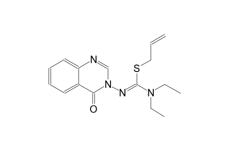 carbamimidothioic acid, N,N-diethyl-N'-(4-oxo-3(4H)-quinazolinyl)-, 2-propenyl ester