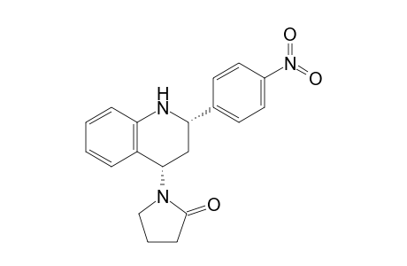 1-[(2S,4S)-2-(4-nitrophenyl)-1,2,3,4-tetrahydroquinolin-4-yl]-2-pyrrolidinone