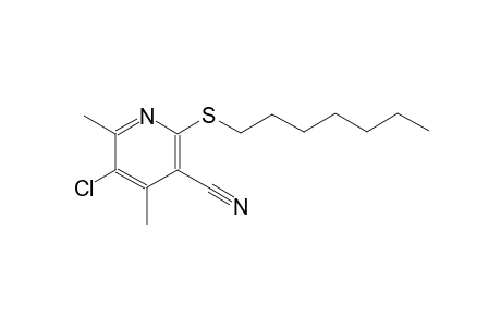 3-pyridinecarbonitrile, 5-chloro-2-(heptylthio)-4,6-dimethyl-