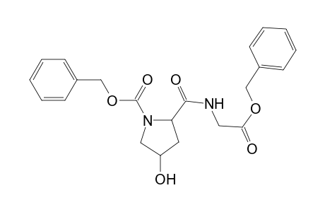 (phenylmethyl) 4-oxidanyl-2-[(2-oxidanylidene-2-phenylmethoxy-ethyl)carbamoyl]pyrrolidine-1-carboxylate