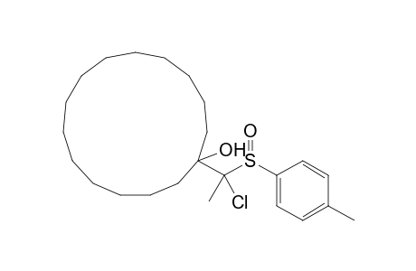 1-[1-Chloro-1-(p-tolylsulfinyl)ethyl]-1-cyclopentadecanol