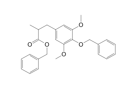 Benzyl 3-(4-Benzyloxy-3,5-dimethoxyphenyl)-2-methylpropanoate