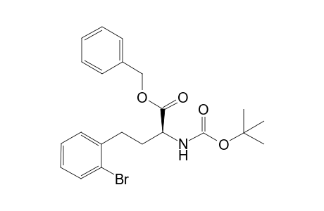 (2S)-4-(2-bromophenyl)-2-(tert-butoxycarbonylamino)butyric acid benzyl ester