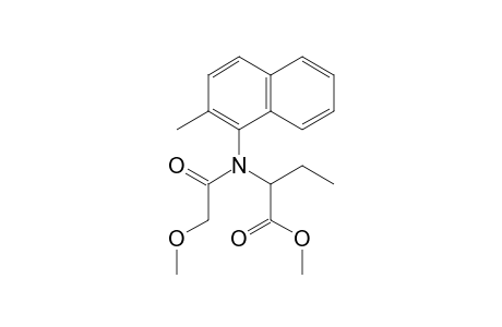 Butanoic acid, 2-[(methoxyacetyl)(2-methyl-1-naphthalenyl)amino]-, methyl ester