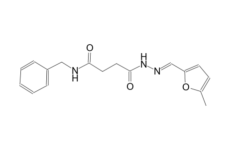 butanoic acid, 4-oxo-4-[(phenylmethyl)amino]-, 2-[(E)-(5-methyl-2-furanyl)methylidene]hydrazide