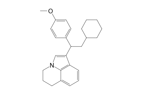 1-(2-cyclohexyl-1-(4-methoxyphenyl)ethyl)-5,6-dihydro-4H-pyrrolo[3,2,1-ij]quinoline